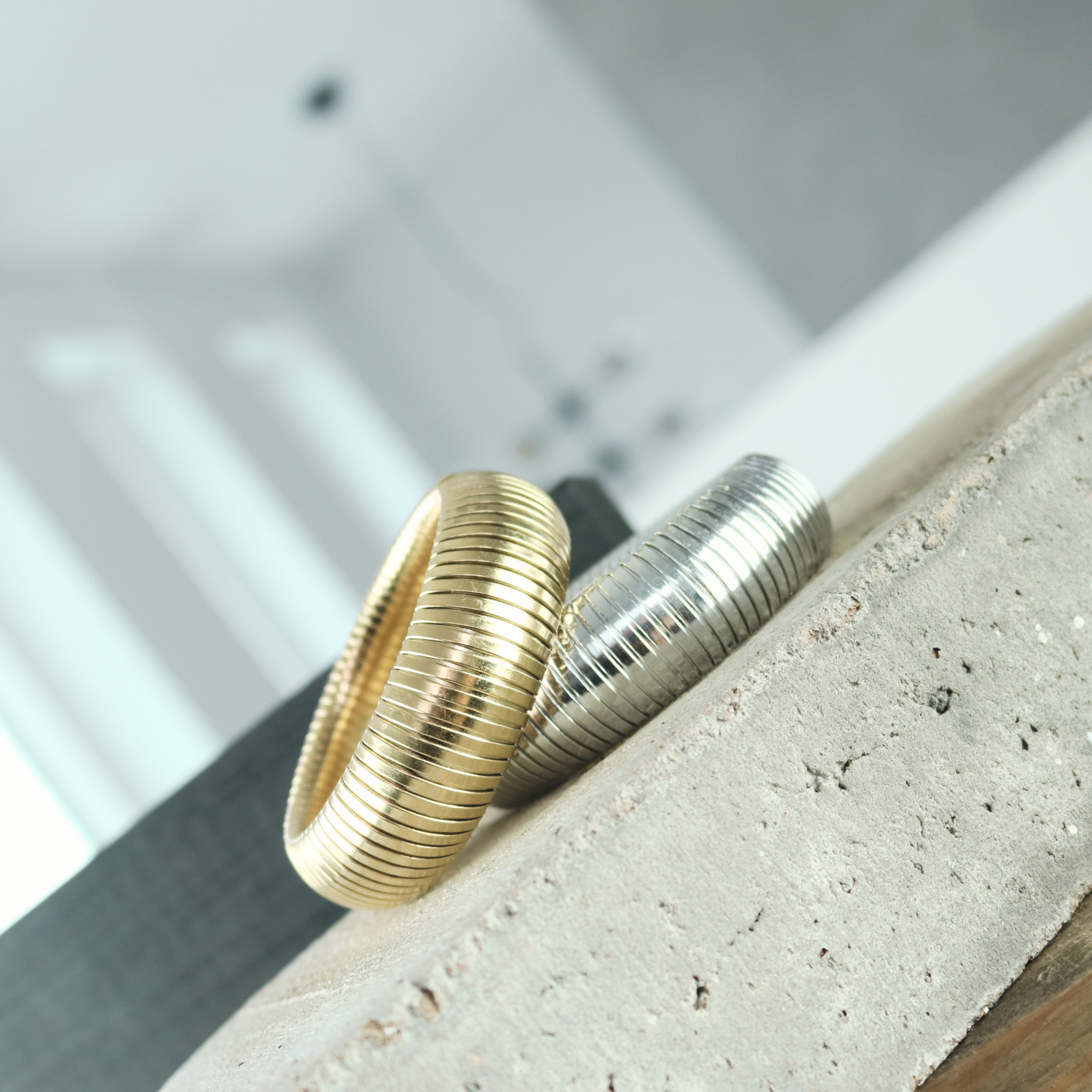 Statement armring, vandfast - sølvbelagt